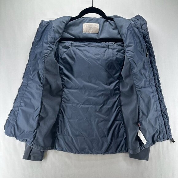 Athleta Jacket Womens Sz 2XS Rock Ridge PrimaLoft Hoodie Quilted Insulated Gray - Picture 2 of 13